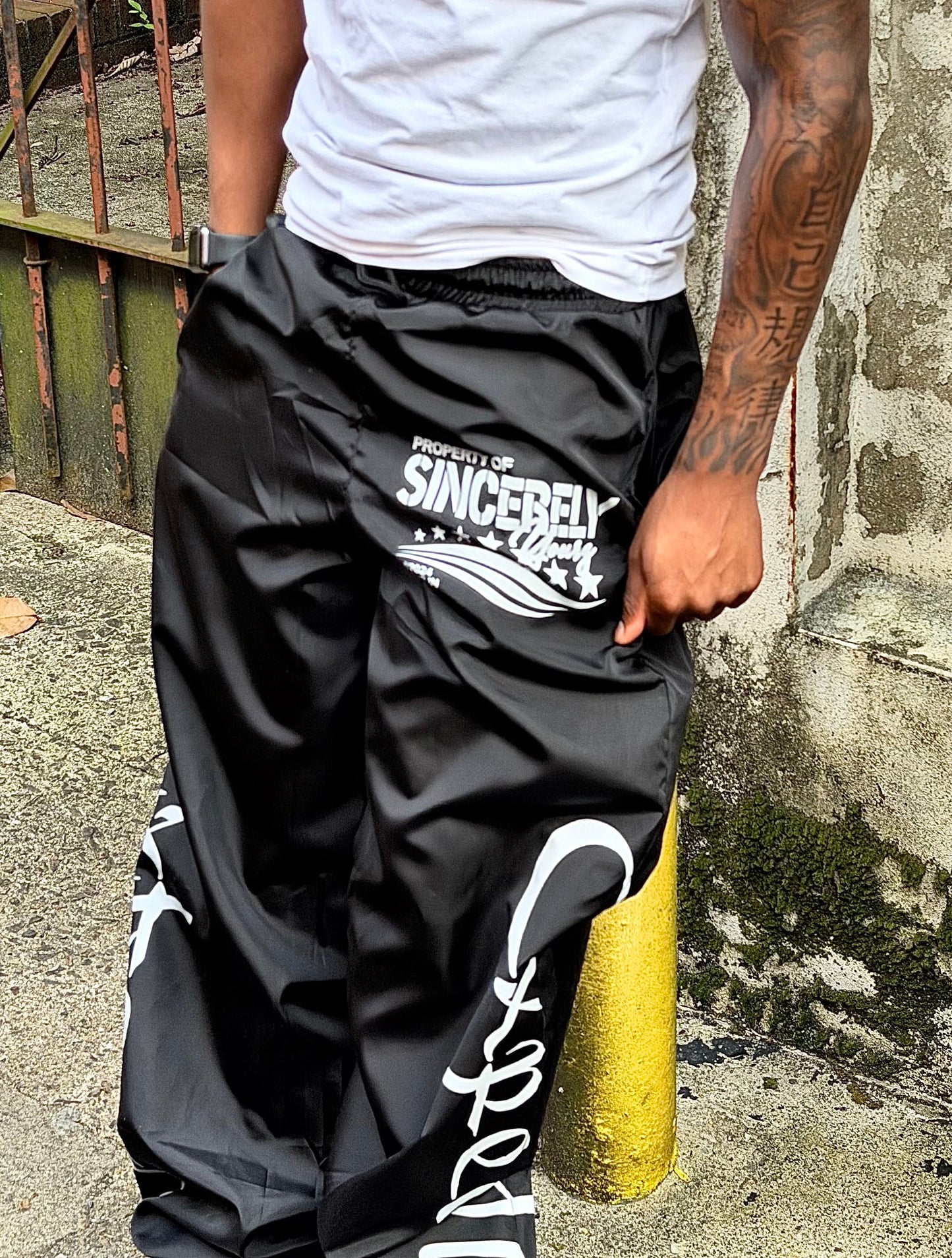 Expedite: Track pants(Black)