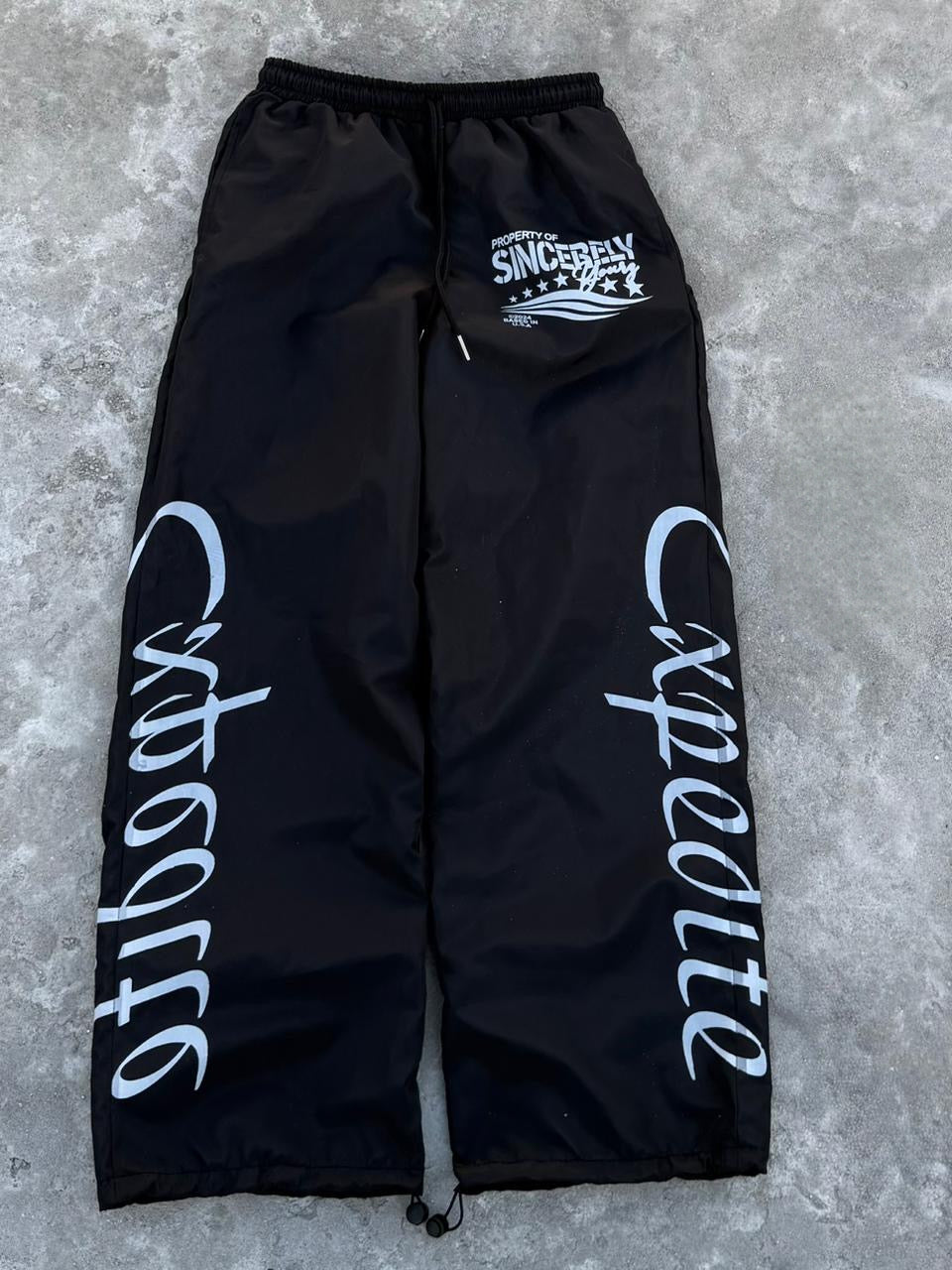 Expedite: Track pants(Black)