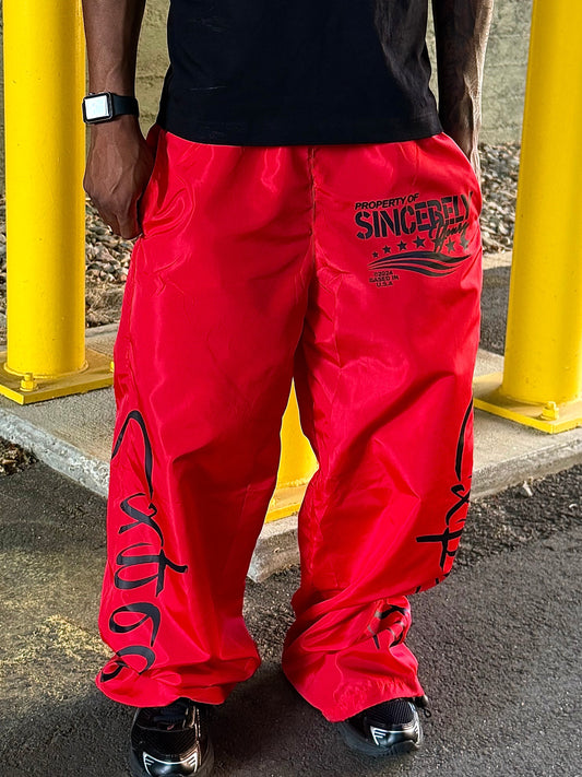 Expedite:Track pants(RED)