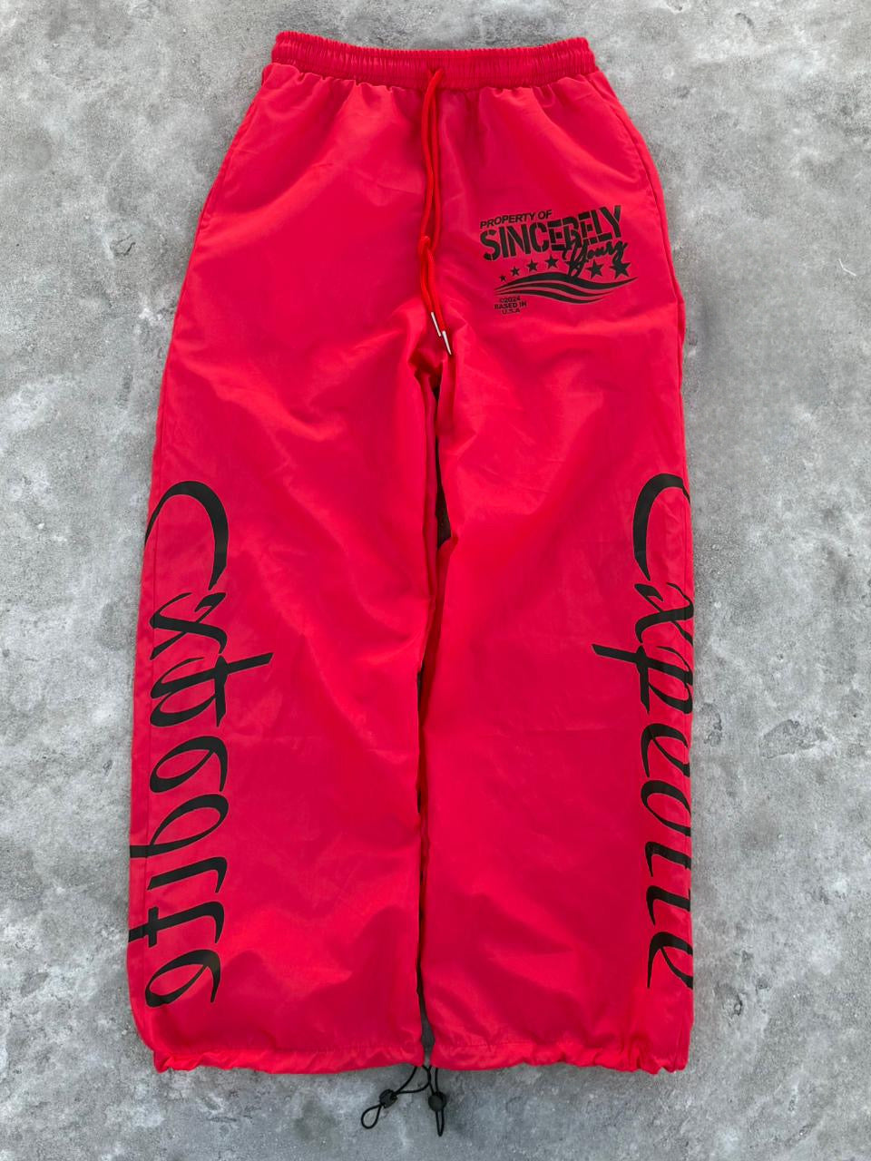 Expedite:Track pants(RED)